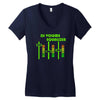 dj volume,funny Women's V-Neck T-Shirt