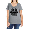 friend forever buddies Ladies Curvy T-Shirt