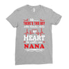 There's This Boy Who Stole My Heart He Calls Me Nana Ladies Fitted T-Shirt
