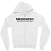 medicated for your protection t shirt 3xl funny awesome cool drugs hum Zipper Hoodie