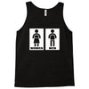 restroom sign sticker vinyl decal Tank Top