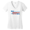 Vote Crowley - King Of Hell Women's V-Neck T-Shirt