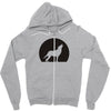 wolf howling at moon Zipper Hoodie
