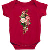 breast cancer flowers Baby Bodysuit