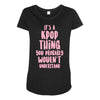 it's a kpop thing you probably wouldn't understand Maternity Scoop Neck T-shirt