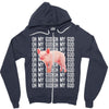 oh my god pig Zipper Hoodie