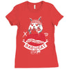 bad cat   gatos locos Ladies Fitted T-Shirt