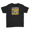 black without apology Youth Tee