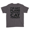 plans with my cats tonight Youth Tee