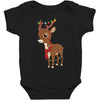 christmas deer Baby Bodysuit