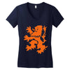 lion rampant Women's V-Neck T-Shirt