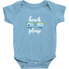 Beach Please Baby Bodysuit