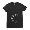 Baby Colorful Foot Ladies Fitted T-Shirt