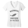 narwhals Women's V-Neck T-Shirt