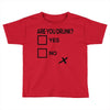 are you drunk check Toddler T-shirt