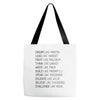 Dream Like Martin Tote Bags