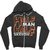 half man , half komodo dragon Zipper Hoodie