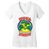 pizza party Women's V-Neck T-Shirt