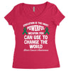 education is the most pwerful weapon you can use to change the world l Women's Triblend Scoop T-shirt