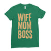 wife mom boss Ladies Fitted T-Shirt