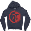 pi day logo Zipper Hoodie