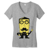 mr. fancypants Women's V-Neck T-Shirt