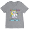 unicorns are born in december cute unicorn V-Neck Tee