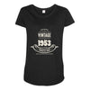 premium vintage 1953 classic perfectly aged limited edition Maternity Scoop Neck T-shirt