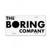 the boring company black logo License Plate