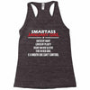 Smartass January Girl Racerback Tank