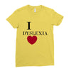 i dyslexia Ladies Fitted T-Shirt