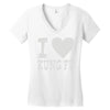i love kung fu Women's V-Neck T-Shirt