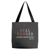 Heal Cancer Tote Bags