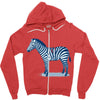 caged Zipper Hoodie