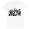 Pray for Las Vegas Ladies Fitted T-Shirt