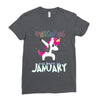 january  born unicorns Ladies Fitted T-Shirt