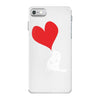 bird love heart animal graph note music party pop art gift iPhone 7 Case