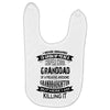 Super Cool Granddad Of A Freaking Awesome Granddaughter Baby Bibs