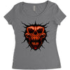 evil face Women's Triblend Scoop T-shirt