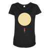 minimal solar system Maternity Scoop Neck T-shirt