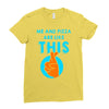 me and pizza are like this Ladies Fitted T-Shirt