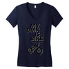 my bmx İs bike Women's V-Neck T-Shirt