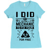I Did Not Become a Mechanic to Fix Your for Free Ladies Fitted T-Shirt