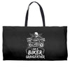You Cant Scare Me I am Biker Grandfather Weekender Totes