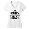 world's greatest dad Women's V-Neck T-Shirt