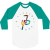 jake paul colorful 3/4 Sleeve Shirt