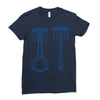 sketch of piston Ladies Fitted T-Shirt