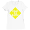 belly on board beer Ladies Fitted T-Shirt