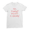 this t shirt belongs to negan Ladies Fitted T-Shirt