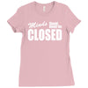 minds should never be closed Ladies Fitted T-Shirt